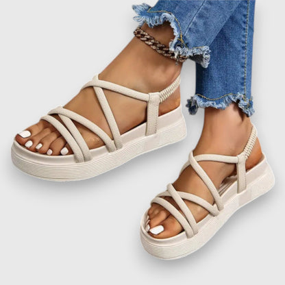 Strappy Platform Sandals for Women — close-up