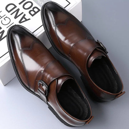 Men's Vegan Leather Lace-Up Dress Shoes — detail view