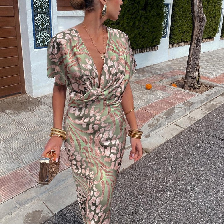 Women's Wedding Guest Maxi Dress — detail view