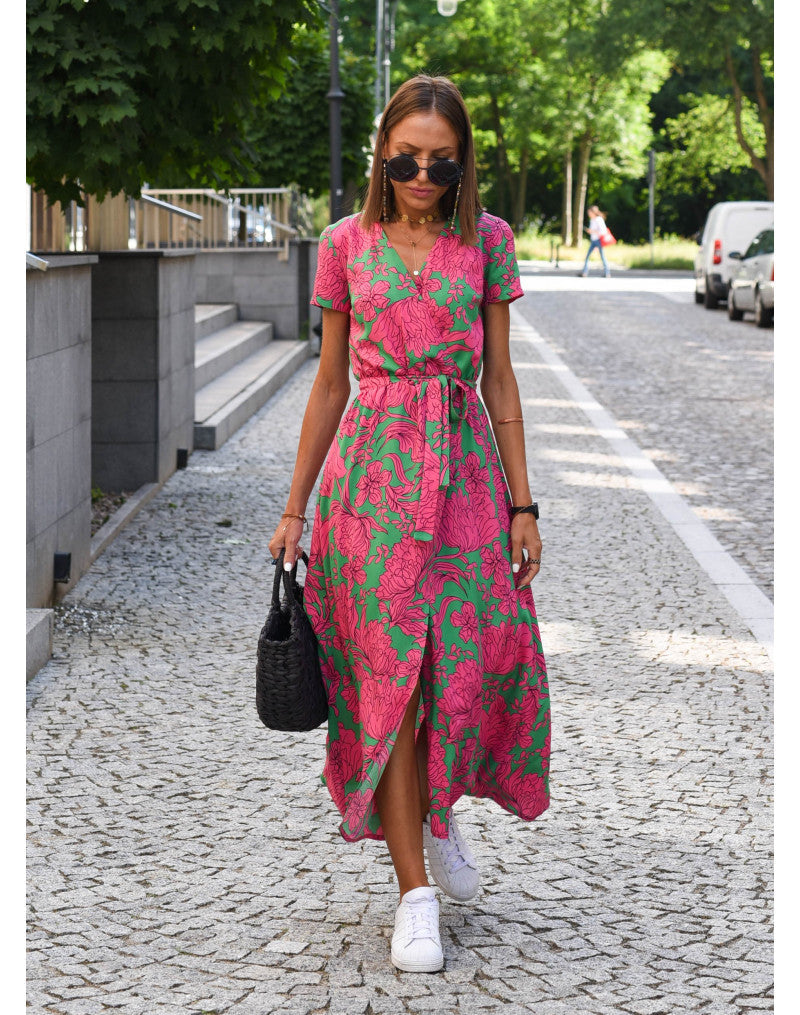 Women's Floral Print Everyday Maxi Dress — detail view