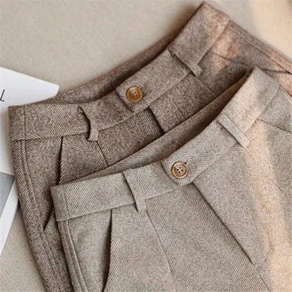 Men's Slim Fit Elegant Trousers — side view
