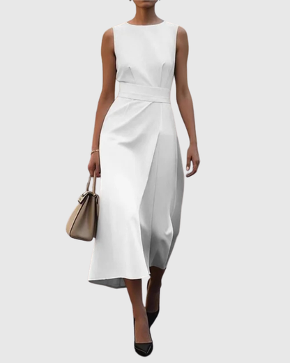 Women's Sleeveless Special Occasion Midi Dress — detail view