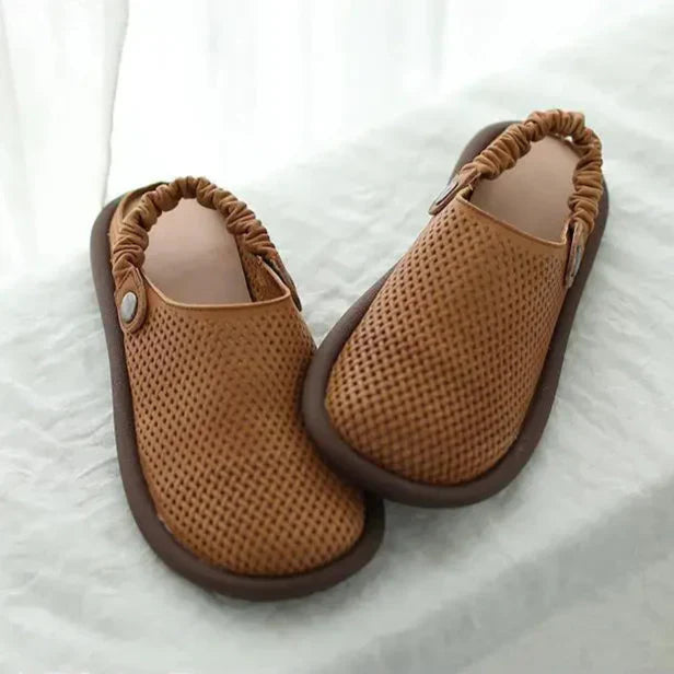 Women's Cushioned Flat Sandals — front view