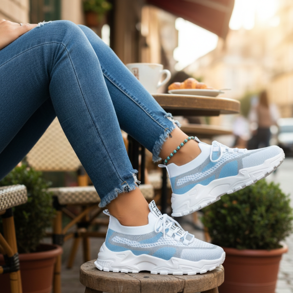 Women's Breathable Mesh Walking Sneakers — product view