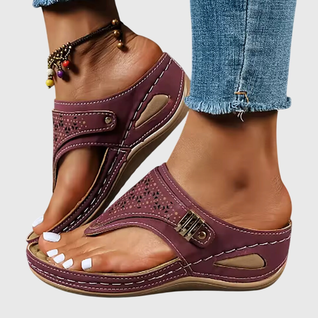 Women's Platform Ankle Strap Sandals — side view