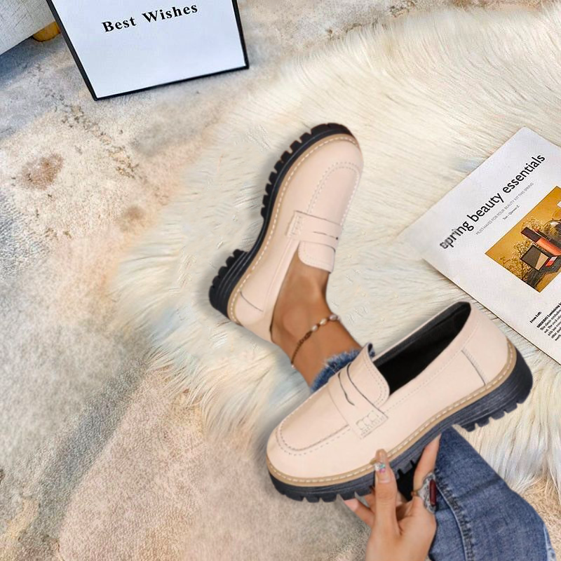 Women's Chunky Platform Loafers — front view