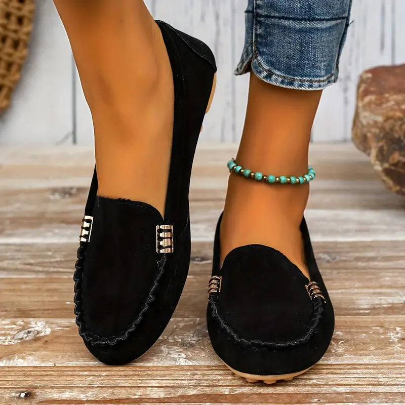 Women's Suede Slip-On Loafers — product view