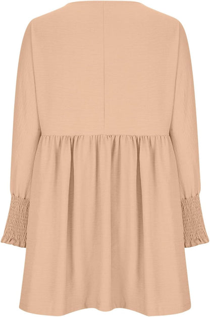 Women's Ruched Summer Day Midi Dress — product view