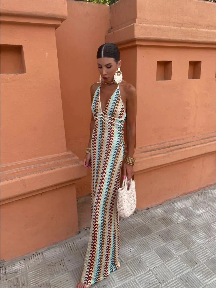 Women's Long Wedding Guest Maxi Dress — product view
