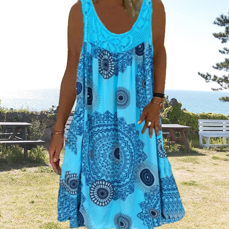 Women's Sleeveless Summer Midi Dress — detail view