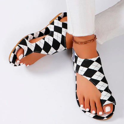 Women's Slip-On Flat Sandals — front view