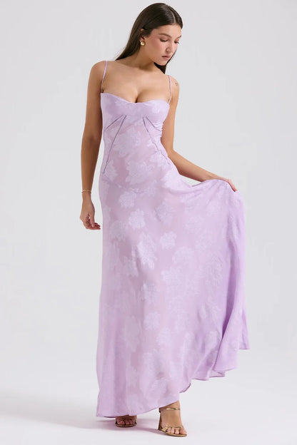Women's Long Summer Evening Maxi Dress — close-up