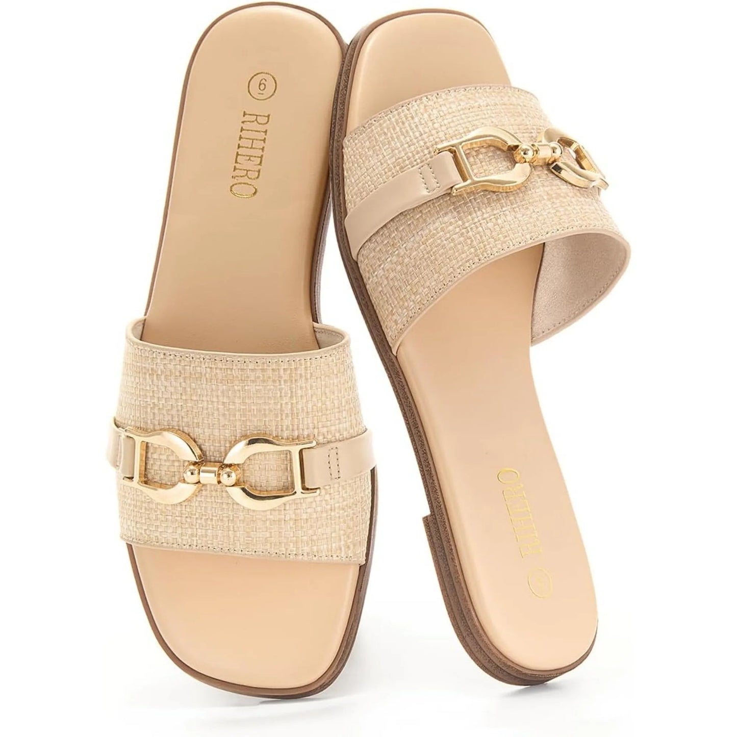Women's Adjustable Buckle Flat Sandals — product view