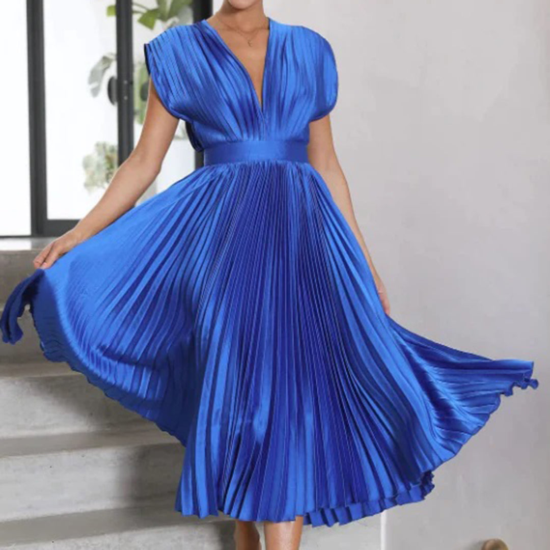 Women's Wedding Guest Midi Dress — close-up