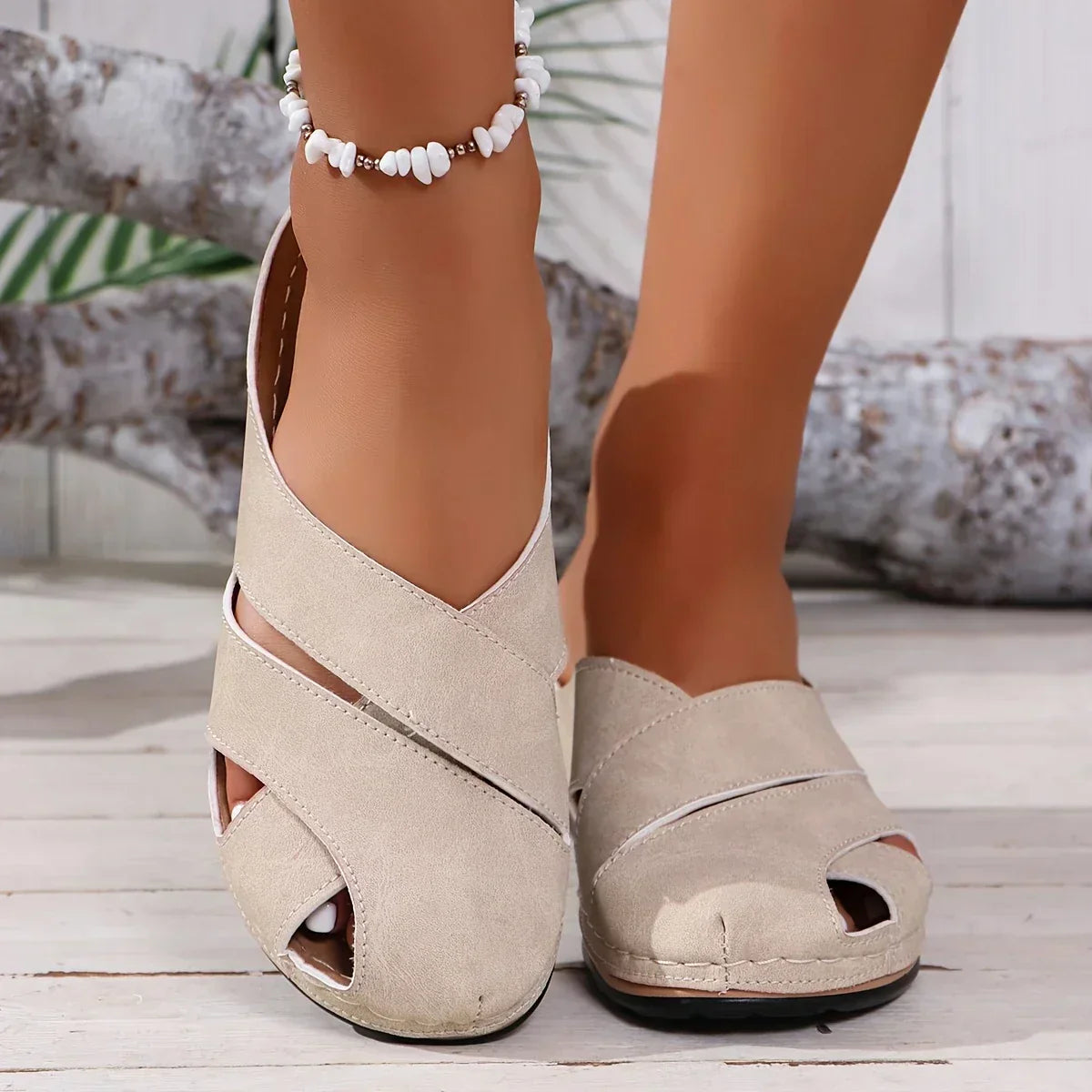 Women's Platform Wedge Sandals — detail view