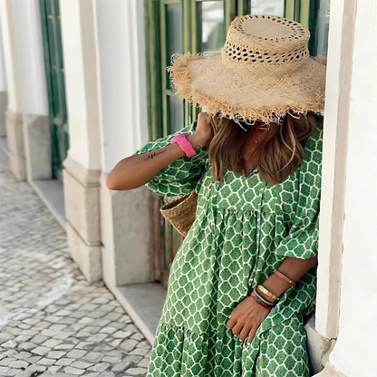 Women's Flowy Spring Midi Dress — product view
