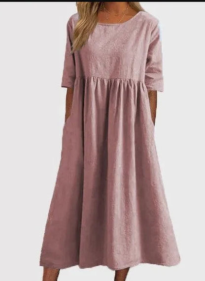 Women's Spring Casual Daywear Midi Dress — product view