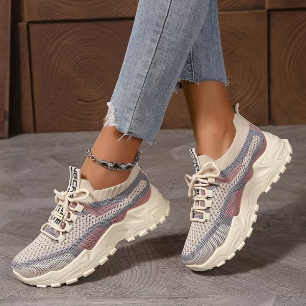 Women's Breathable Mesh Walking Sneakers — product view