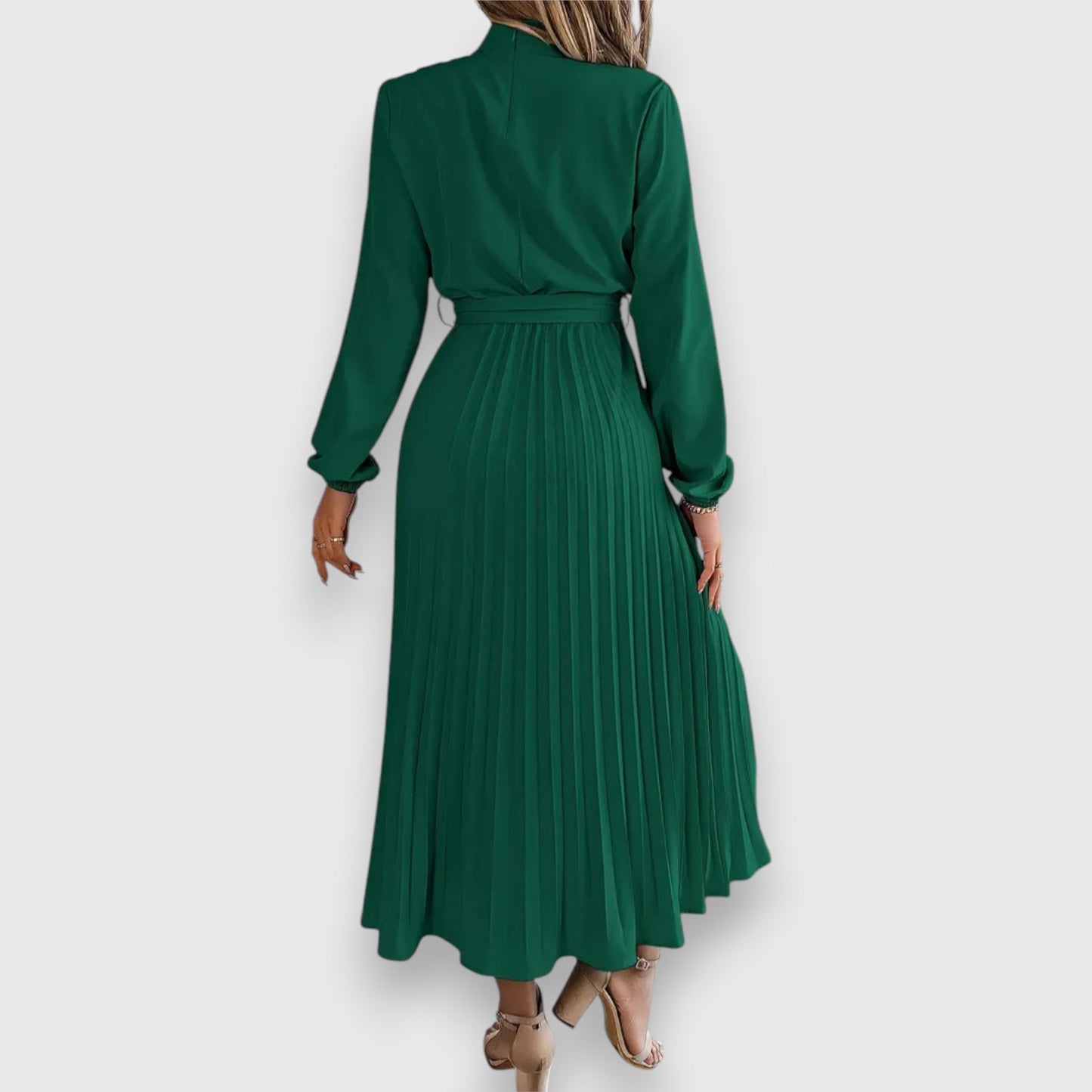 Women's Pleated Wedding Guest Midi Dress — product view