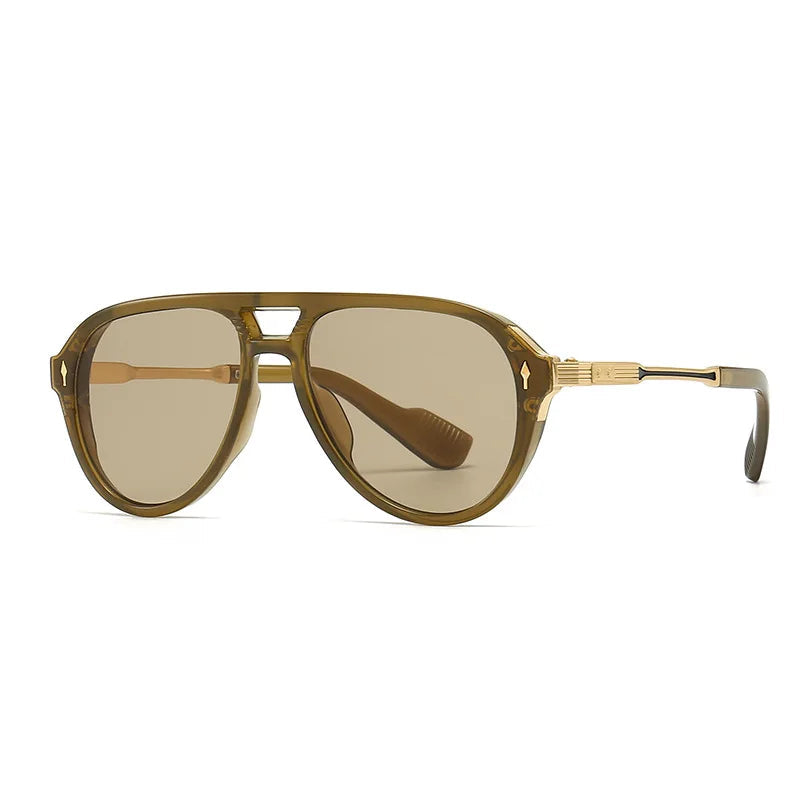 Aviator Gradient Lens Sunglasses with UV Protection