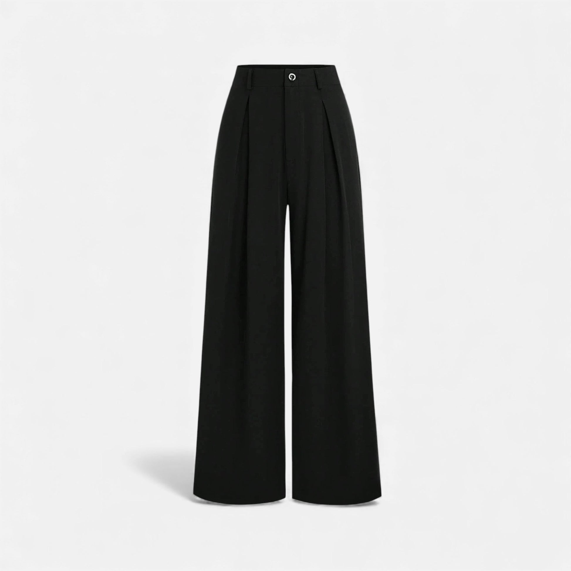 Women's Pleated Jacquard Wide-Leg Pants — detail view