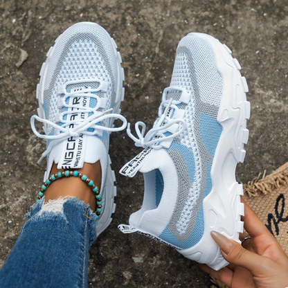 Women's Breathable Mesh Walking Sneakers — front view