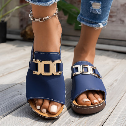 Women's Cushioned Strap Sandals — side view