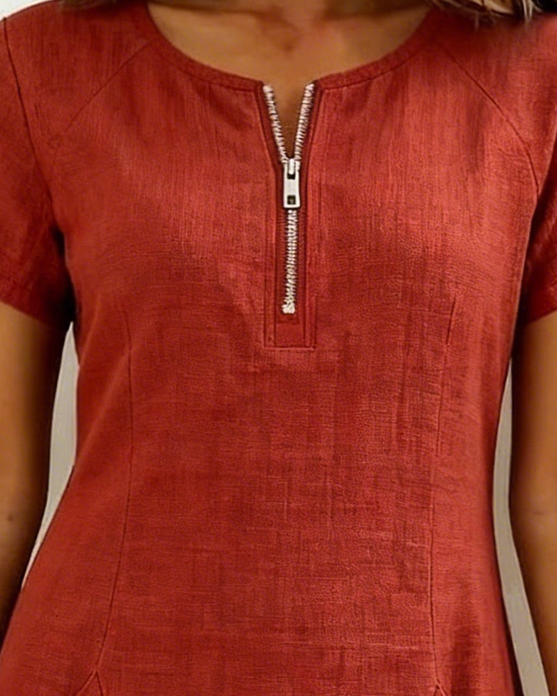 Women's Shift Mini Dress — close-up