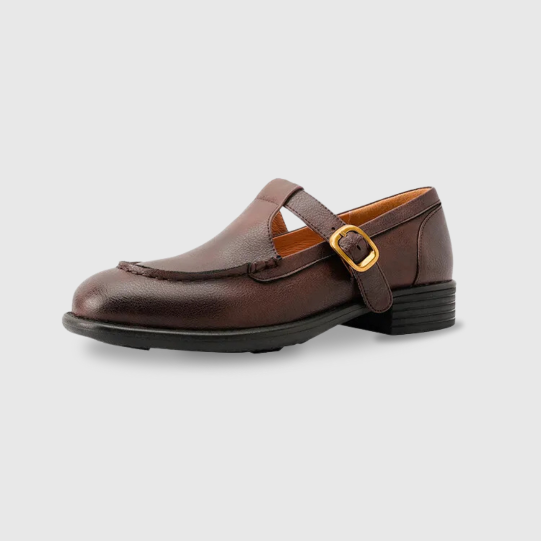 Women's Retro T-Strap Mary Jane Round Toe Low Heel — product view