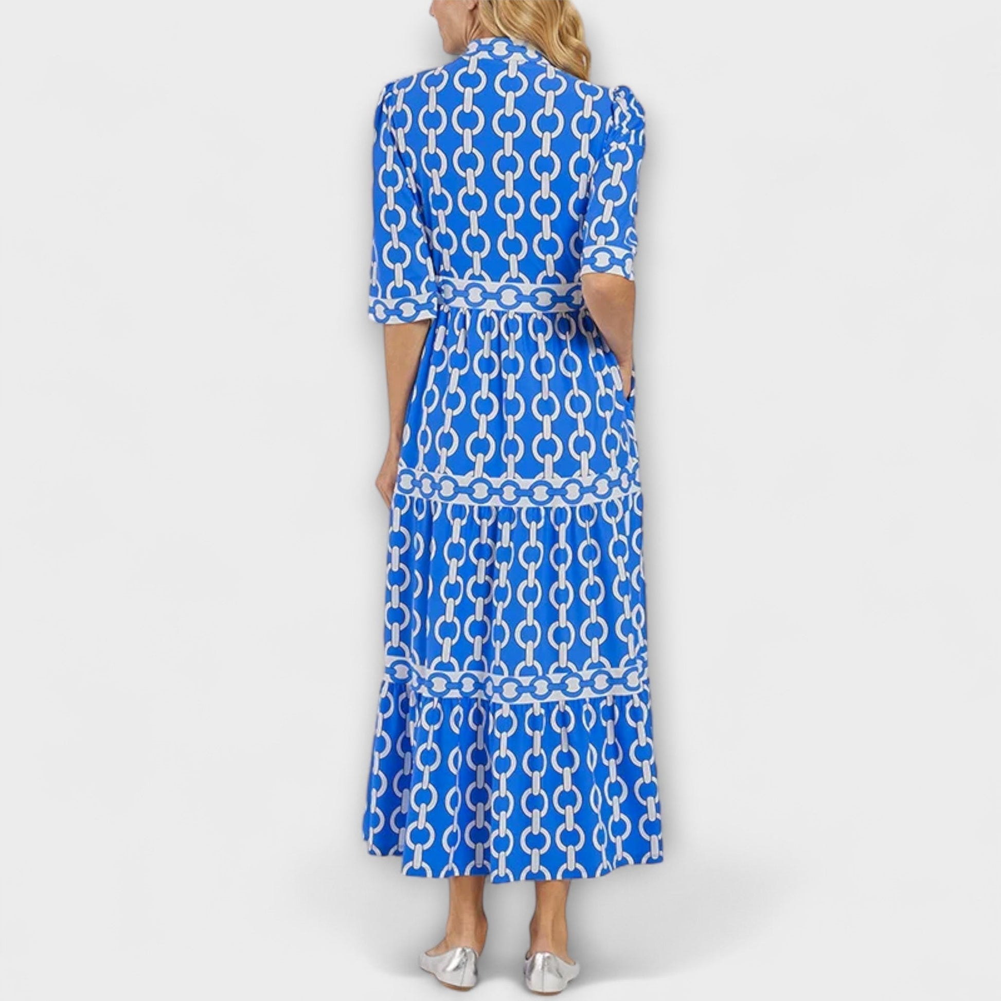 Women's Chain Pattern Day-to-Dinner Midi Dress — detail view