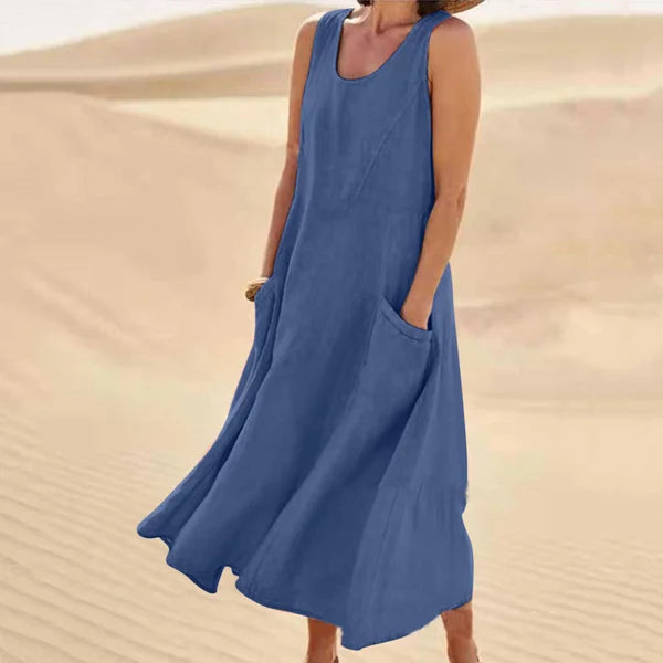 Women's Everyday Casual Midi Dress — close-up