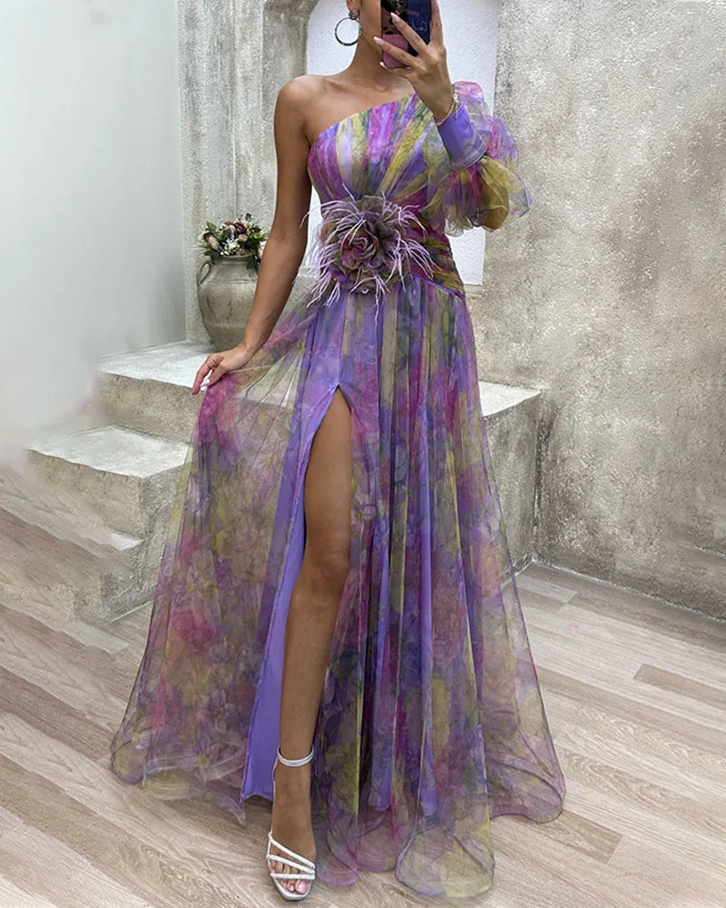 Women's Wrap Wedding Guest Maxi Dress — product view