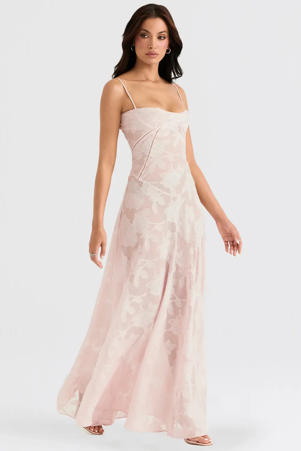 Women's Long Summer Evening Maxi Dress — close-up