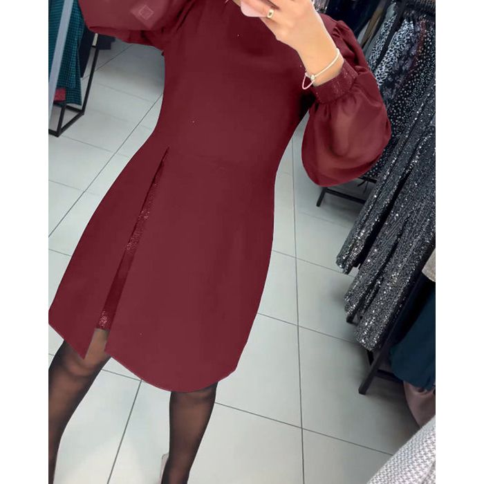 Women's Bodycon Evening Midi Dress — front view