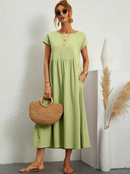 Women's Lightweight Summer Midi Dress — product view