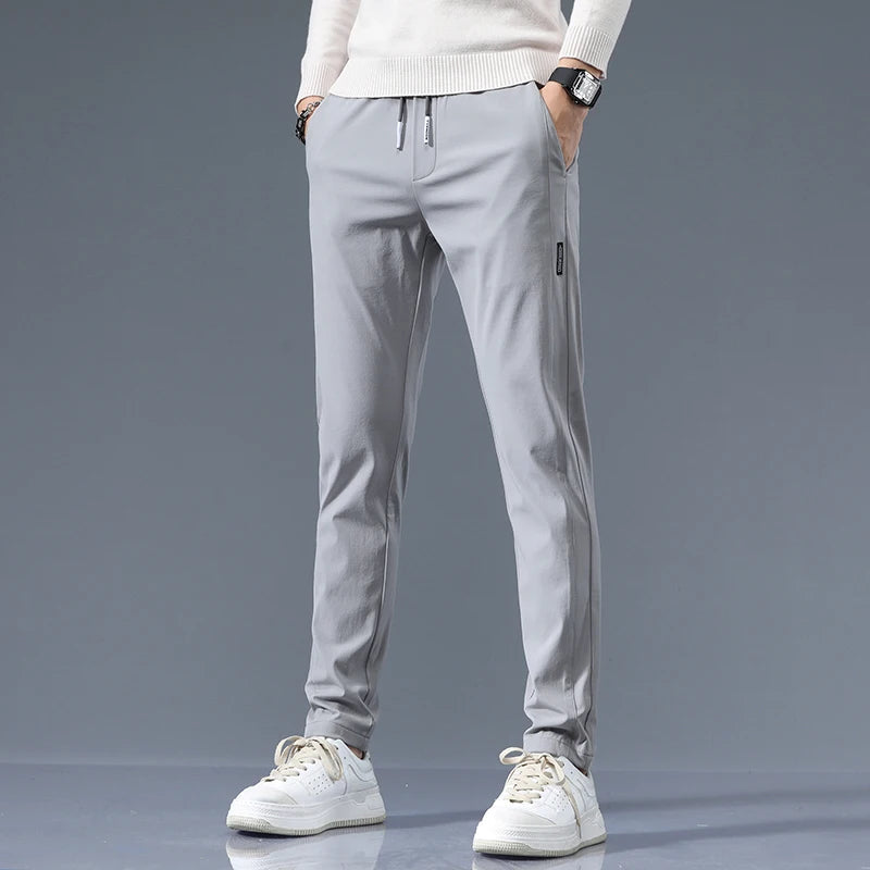 Slim-Fit Cotton Drawstring Joggers for Men