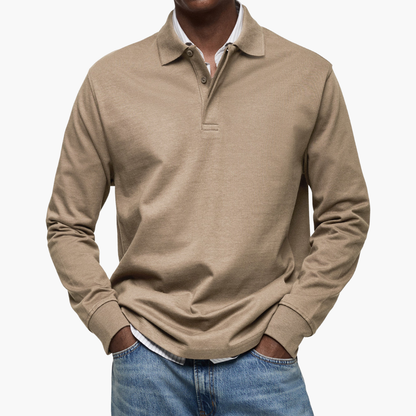 Long Sleeve Polo Shirt for Men