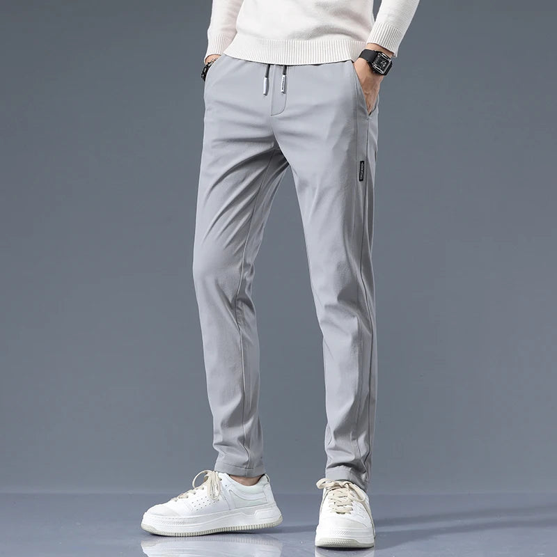 Slim-Fit Cotton Drawstring Joggers for Men
