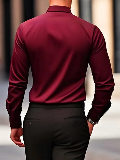 Men's Breathable Long Sleeve Shirt — detail view