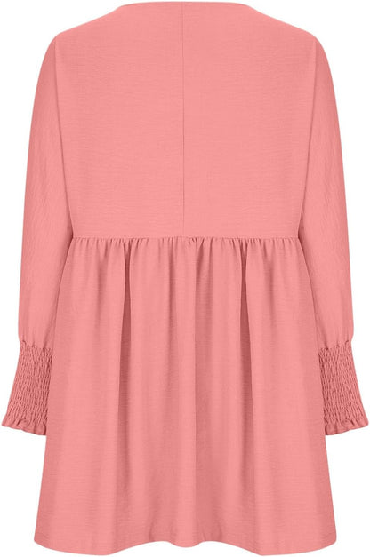 Women's Ruched Summer Day Midi Dress — side view