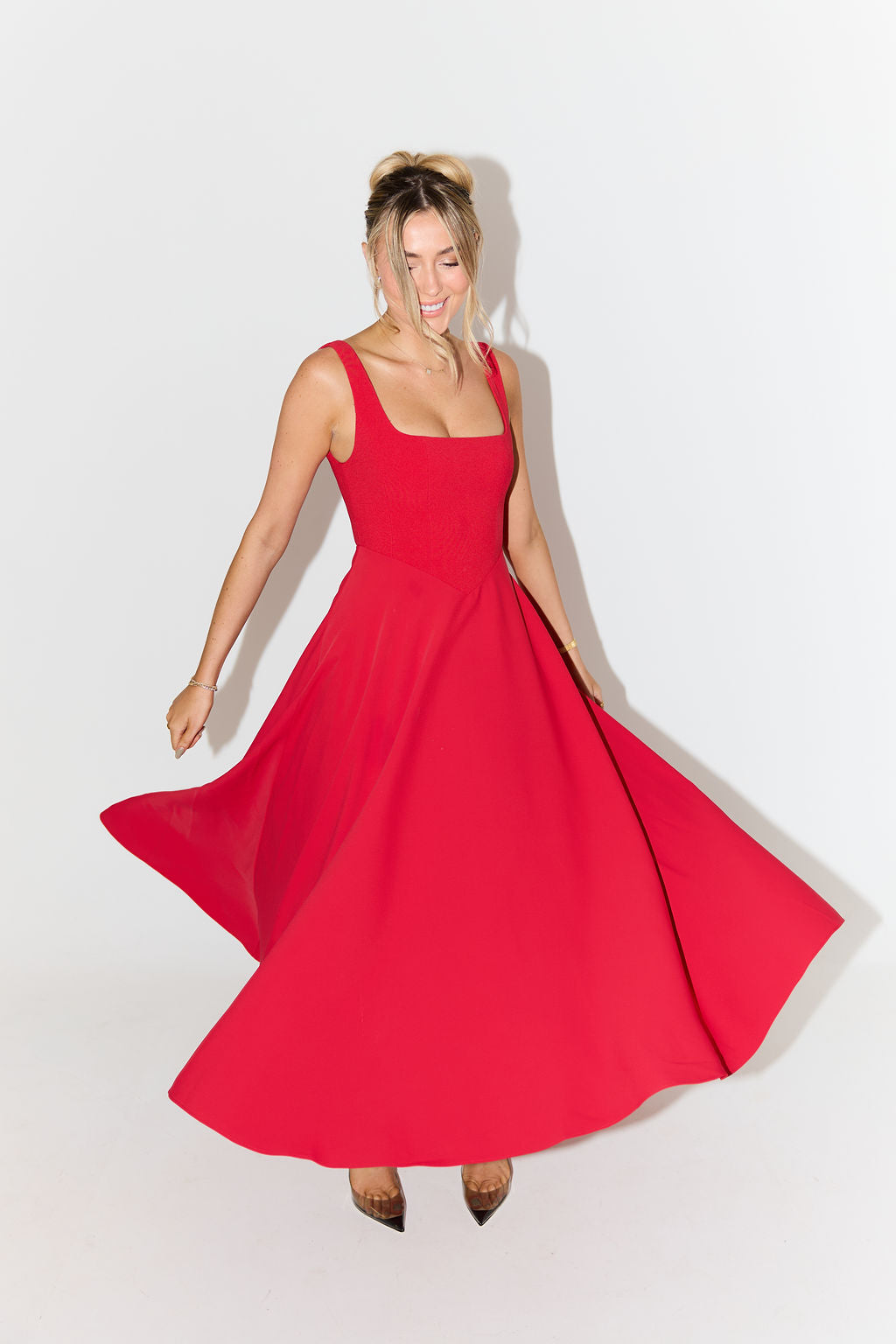 Women's Flowy Event Midi Dress — product view