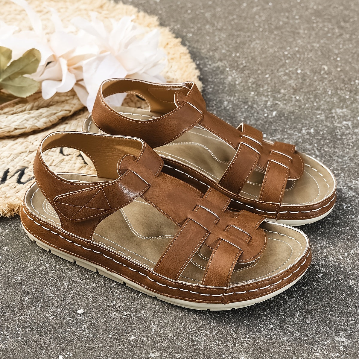 Women's Flat Sandals — front view