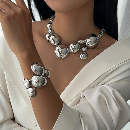 Non-Tarnish Metal Orb Earrings Set — product view