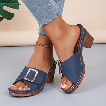 Women's Flat Strap Sandals — close-up
