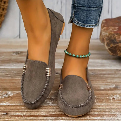 Suede Slip-On Loafers for Women