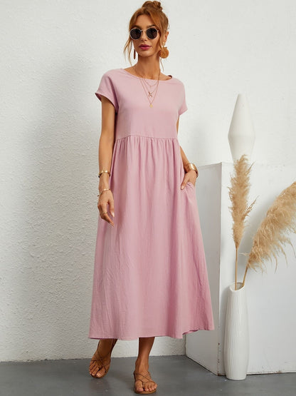 Women's Lightweight Summer Midi Dress — side view