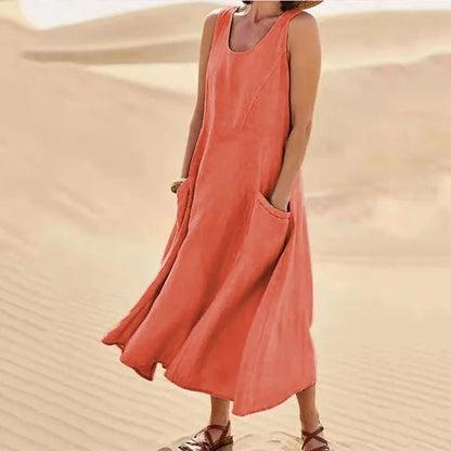 Women's Everyday Casual Midi Dress — detail view