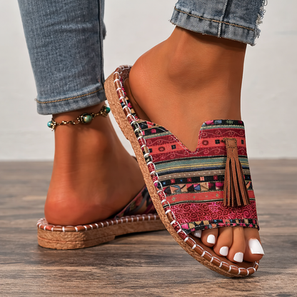 Women's Adjustable Orthopedic Flat Sandals — front view
