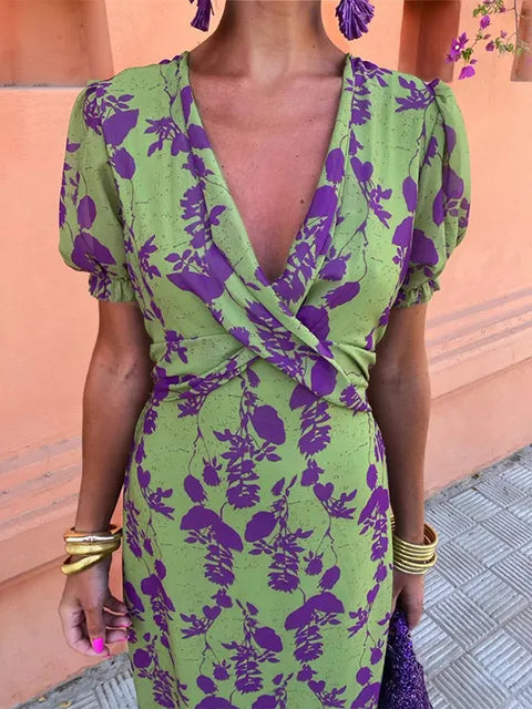 Women's Flowy Summer Midi Dress — product view