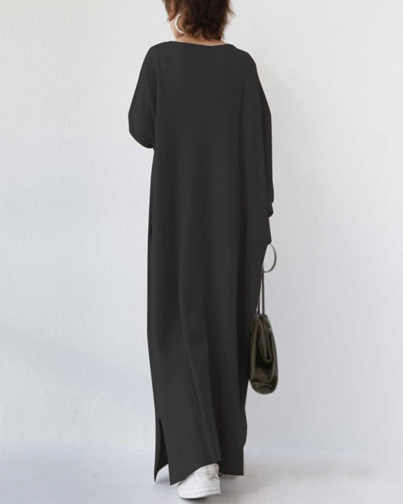 Women's Winter Elegant Occasion Maxi Dress — front view